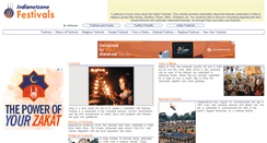 Desktop Screenshot of festivals.indianetzone.com