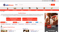 Desktop Screenshot of health.indianetzone.com